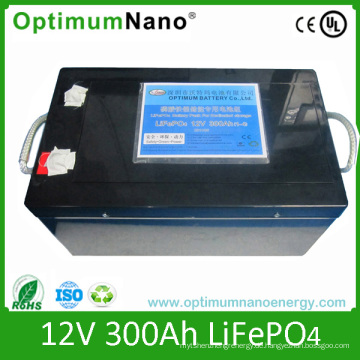 UL CE Eis Un38.3 Zertifikat 12 V 300ah LiFePO4 Batterie